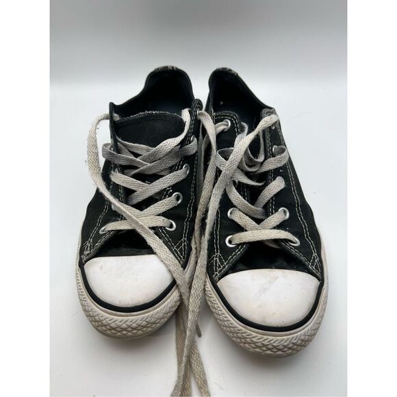 CONVERSE All Star Low Top Black Youth Size 4 Shoes - Picture 1 of 4